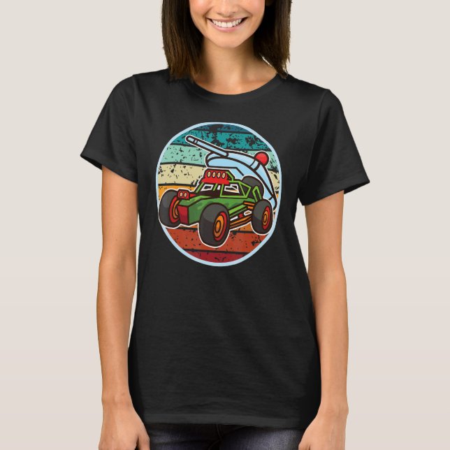 T-shirt Rétro Rc Car Racing Remote (Devant)