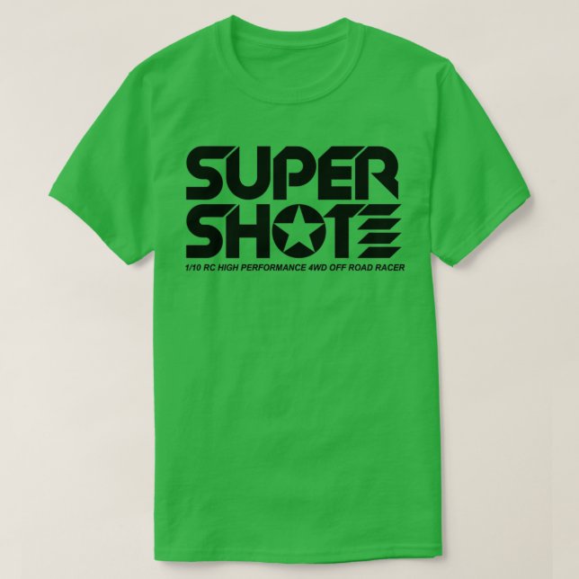 T-shirt Rétro RC Tamiya SuperShot Noir (Design devant)