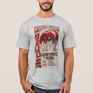 T-shirt Rétro recyclage de conception d'art déco des