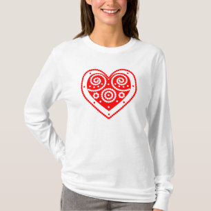 T-shirt Retro Red Valentine Heart