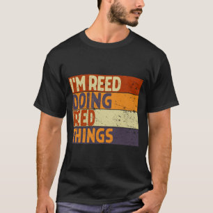 T-shirt Retro Reed Faisant des Choses de Reed Drôle de Bla