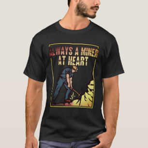 T-shirt Retro Regarder Toujours Un Mineur T Chemise