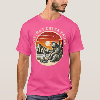 T-shirt Rétro Resist Bear Camping Randonnées Foxtrots Delt