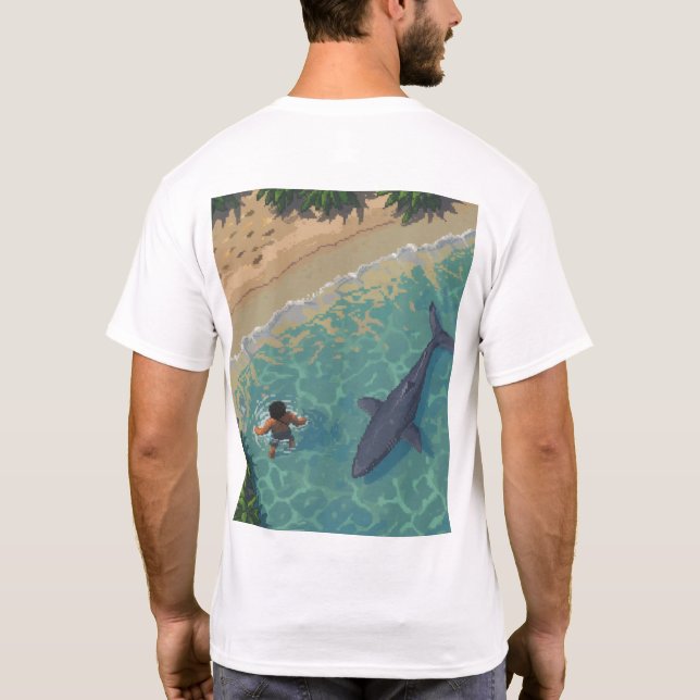 T-shirt Retro Respawn : Stardew Valley Style 8 bits Ga vid (Dos)