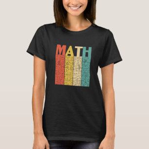 T-shirt Retro Retour À L'École Math Enseignant Math Pun Eq
