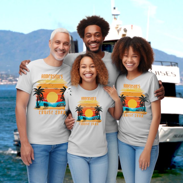 T-shirt Retro reuninon équipe de voyage en famille (Créateur téléchargé)