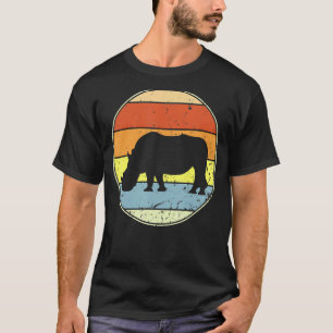T-shirt Retro Rhino Vintage Rhino Spirit Animal 80s 90s
