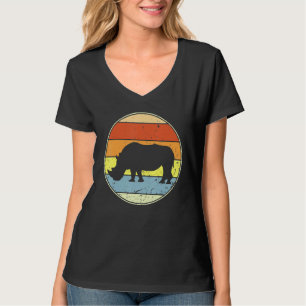T-shirt Retro Rhino Vintage Rhino Spirit Animal 80s 90s