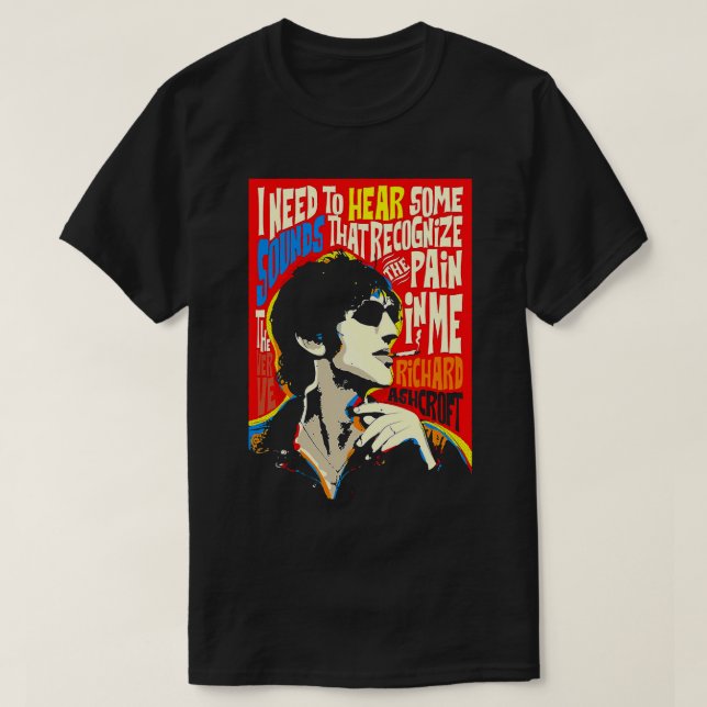 T-shirt Retro Richard Art Ashcroft Cool Graphisme Cadeau (Design devant)