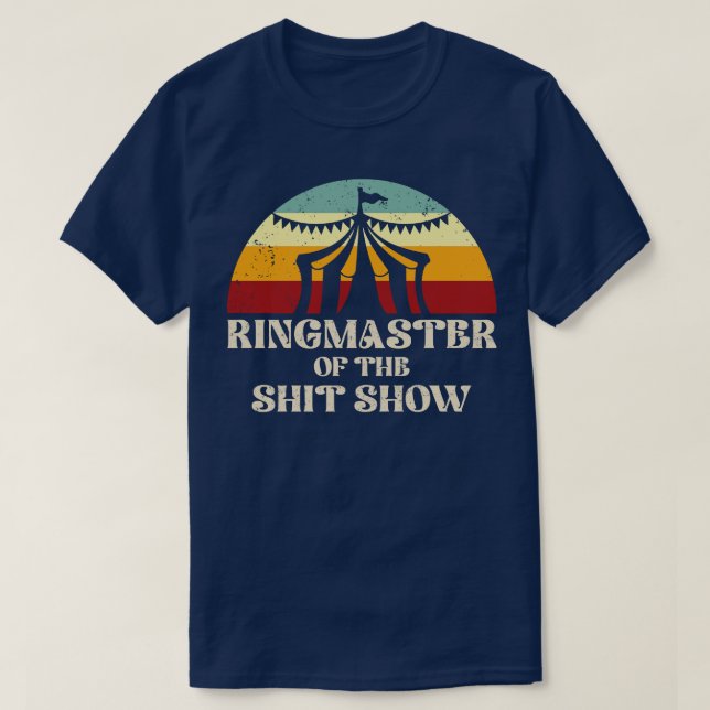 T-shirt Rétro Ringmaster Du Spectacle (Design devant)