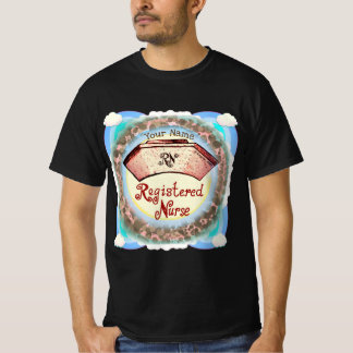 T-shirt Rétro RN Infirmière Casquette