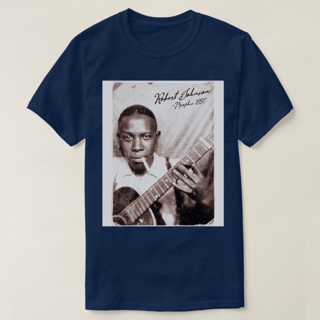 T-shirt Retro Robert Johnson Memphis Photo Booth (Design devant)
