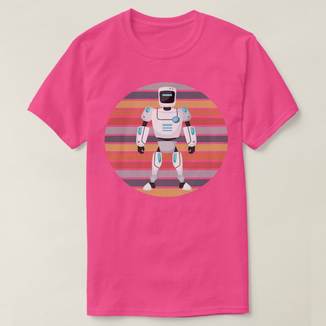 T-shirt Retro Robot Robotics Science Student Robot Enthusi (Design devant)