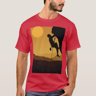 T-shirt Retro Rock Climbing Bouldering 80s Mountain Rock C