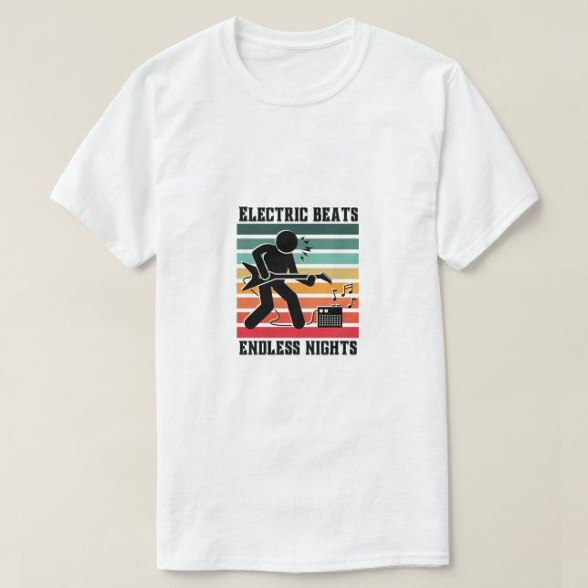 T-shirt Retro Rock Riff (Design devant)