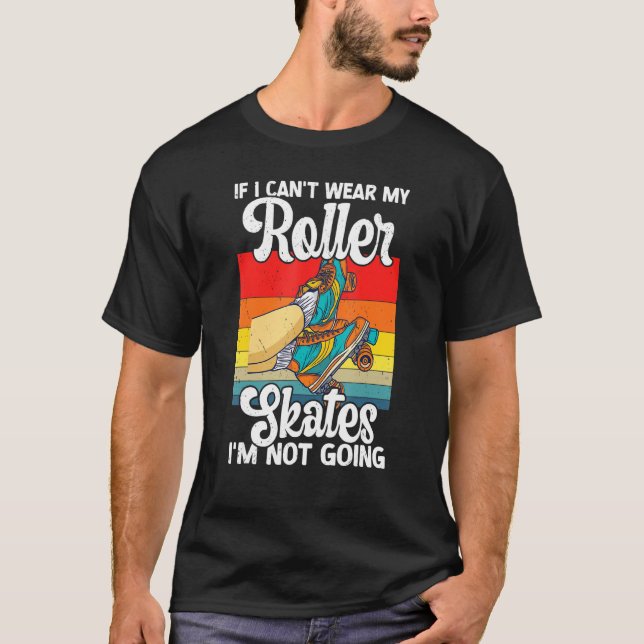 T-shirt Retro Rollerskates 80's Derby Roller Skating for T (Devant)