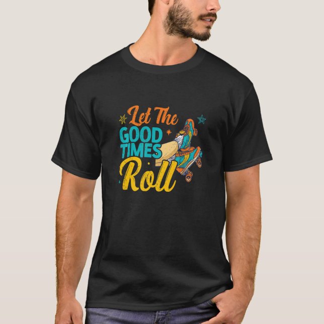 T-shirt Retro Rollerskates 80's Derby Roller Skating pour  (Devant)