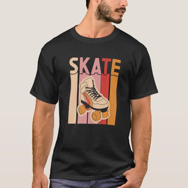 T-shirt Retro Rollerskates 80's Derby Roller Skating pour  (Devant)
