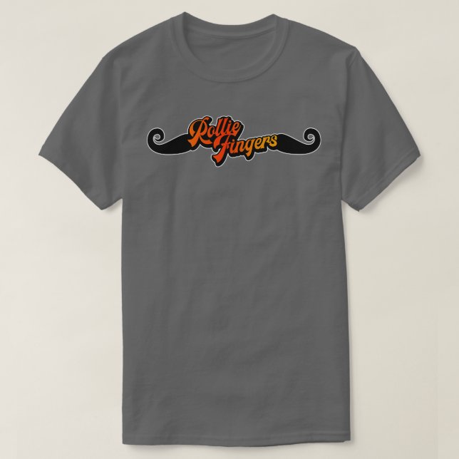 T-shirt Retro Rollie Doigts Handlebar Mustache Hommage (Design devant)