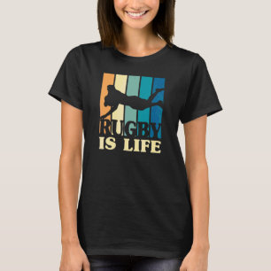 T-shirt Retro Rugby Life International Joueur D'Équipe De