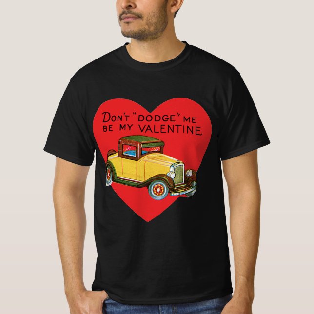 T-shirt Retro Saint-Valentin, Ne me esquivez pas, Soyez mo (Devant)