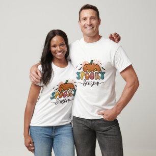 T-shirt Rétro Saison Flippante - Halloween