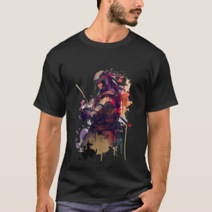 T-shirt Retro Samurai guerrier épée japonaise Ninja 1