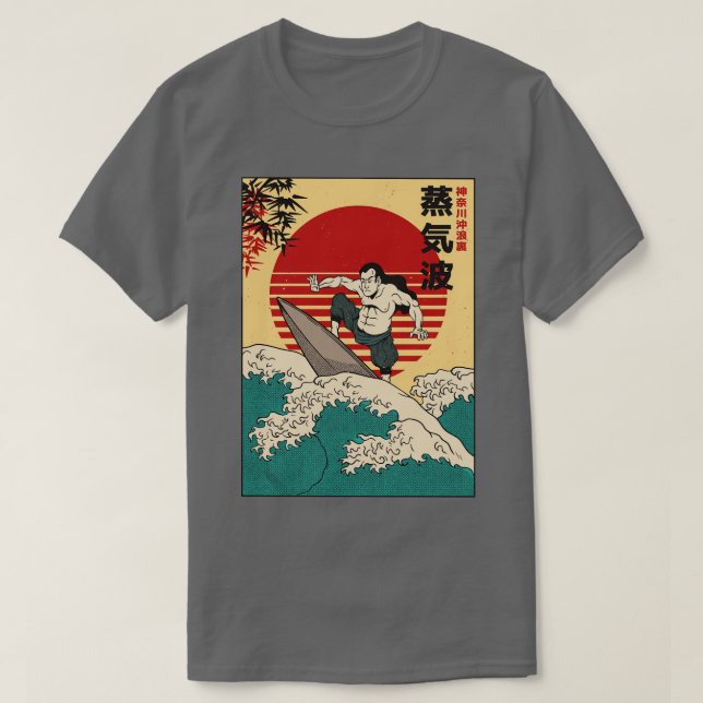 T-shirt Retro Samurai Surfer (Design devant)