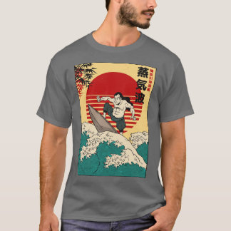 T-shirt Retro Samurai Surfer