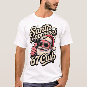 T-shirt Retro Santa approuvé 67 Club - Drôle de Noël 67