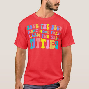 T-shirt Retro Sauvez Les Abeilles - Sauvez Le Plante Des A