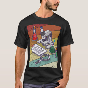T-shirt Retro Science Psychologie Profileur ADN Sci médico