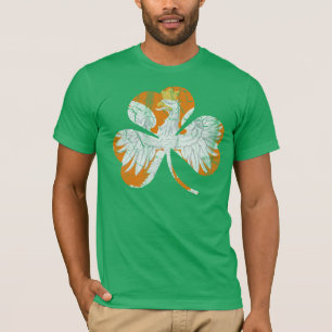 T-shirt Rétro se fanent le shamrock polonais d'héritage