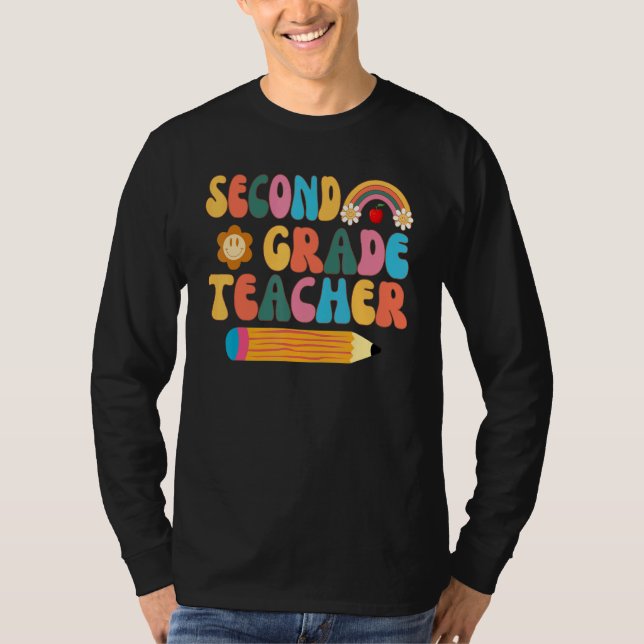 T-shirt Retro Second Grade Teacher Back To School 2nd Grad (Devant)