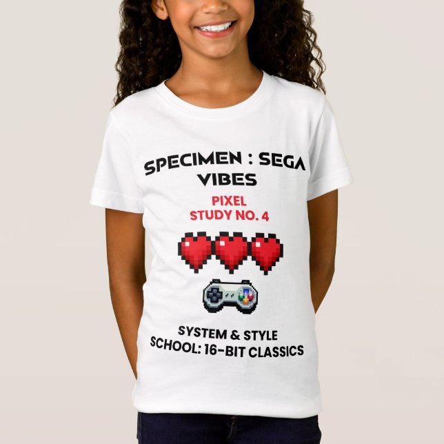 T-Shirt Retro Sega Vibes Étude de pixels n° 4 (Devant)