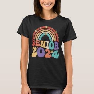 T-shirt Retro Senior 2024 Classe Super De 2024 Graduation