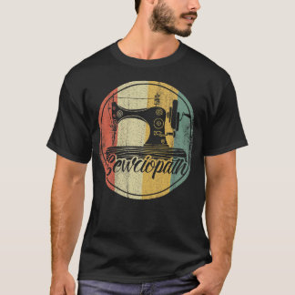 T-shirt Rétro Sewciopath J'adore la Machine à Coudre Amour