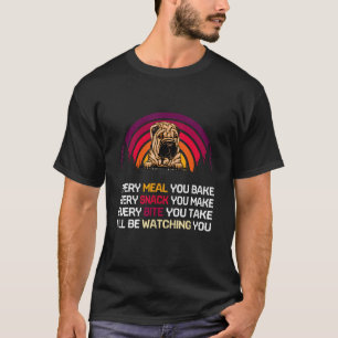 T-shirt Retro Shar Pei Chien Je vous regarderai Père
