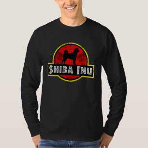 T-shirt Retro Shiba Inu Papa Chien Vintage Père Mère Anima