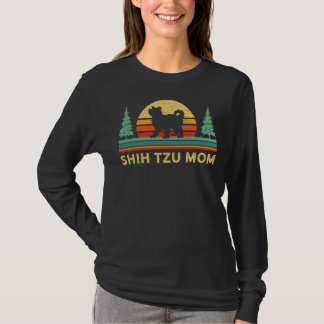 T-shirt Rétro Shihtzu Maman Shih Tzu Shih Tzu Maman Tzu
