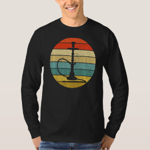 T-shirt Retro Shisha Hookah Fumée de tabac à vapeur