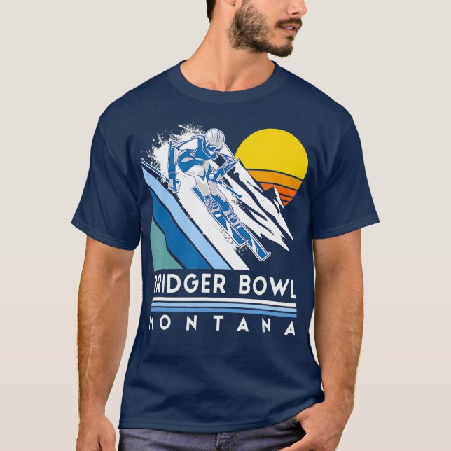 T-shirt Retro ski (Devant)
