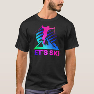 T-shirt Retro Ski - 80s 90s Vintage Ski Outfit
