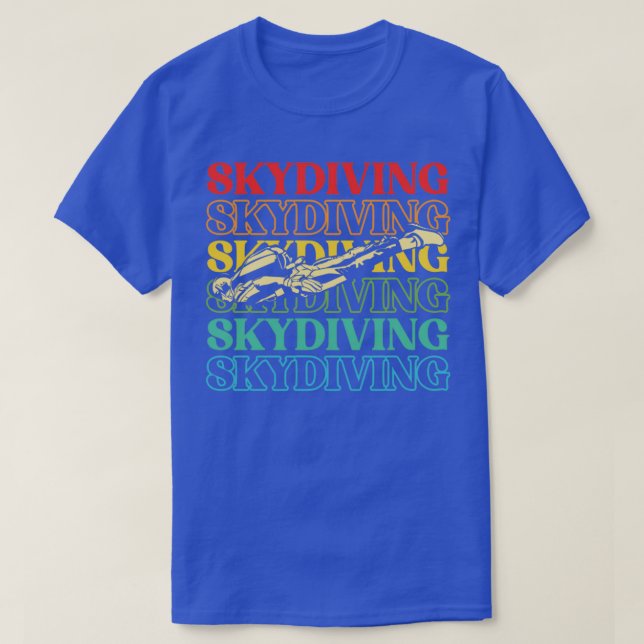 T-shirt Retro Skydiver Parachute Vintage Skydiver (Design devant)