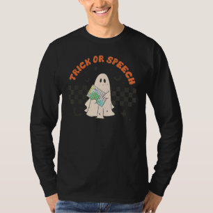 T-shirt Retro SLP Halloween mignon Ghost Trick ou voix Spi