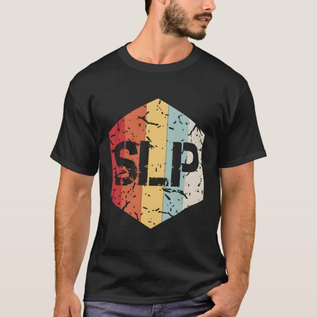 T-shirt Rétro Slp Voix Langue Pathologiste Thérapeute Gi (Devant)