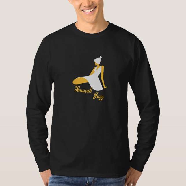 T-shirt Retro Smooth Jazz Music (Devant)