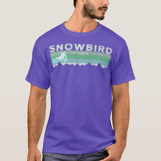 T-shirt Retro Snowbird Utah ski en état de détresse Premiu
