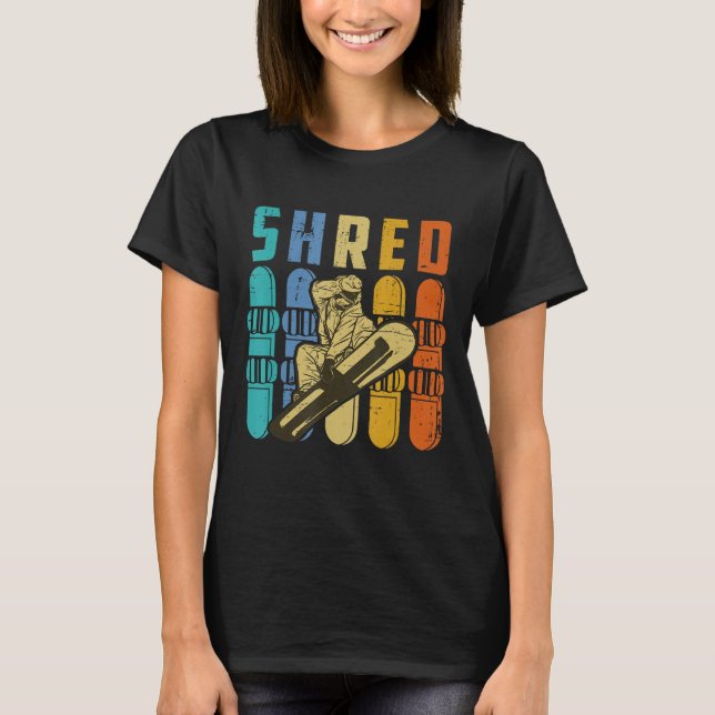 T-shirt Retro Snowboard (Devant)
