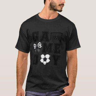 T-shirt Retro Soccer Coquette Bow Cute Gameday Cheer Maman